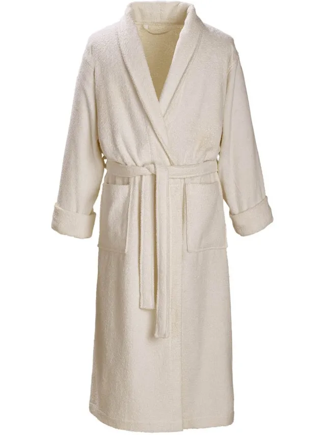 De Witte Lietaer Badjas Etrusk Cream - S - Unisex - Katoen - Crèmewit