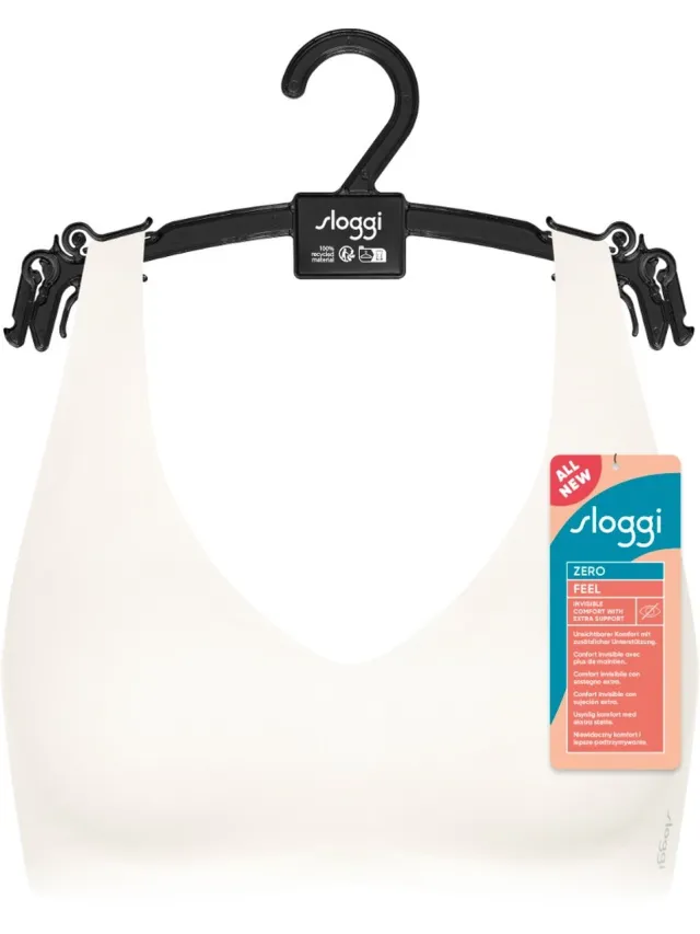 Sloggi ZERO Feel 2.0 Soft bra Dames Beha - SILK WHITE Wit