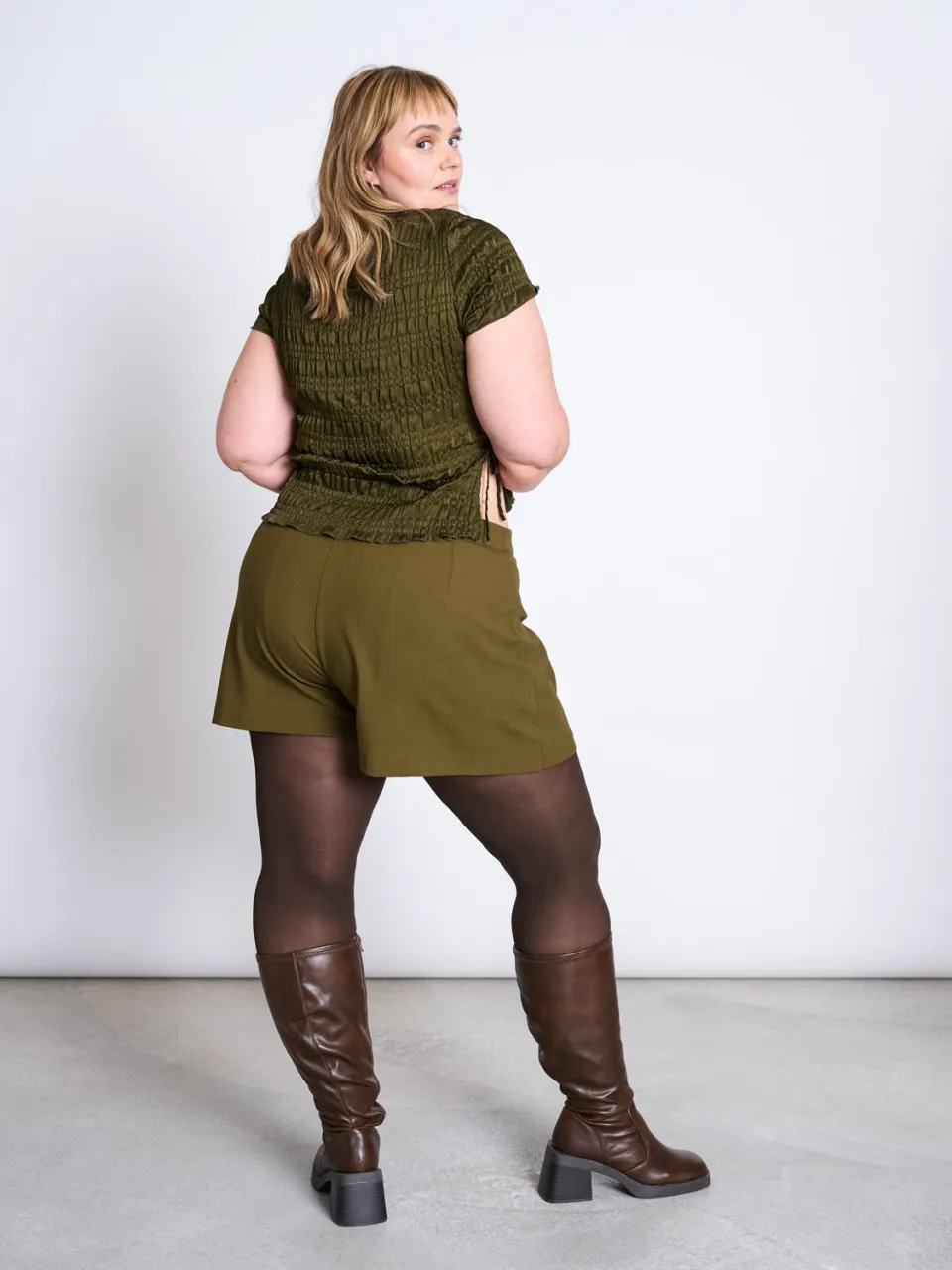 JAN N JUNE dames vegan Skort Mini Fynn Rosemary, foto 2