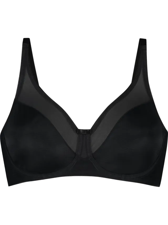 Hunkemöller Dames Lingerie Niet-voorgevormde minimizer beugel bh Nina - Zwart