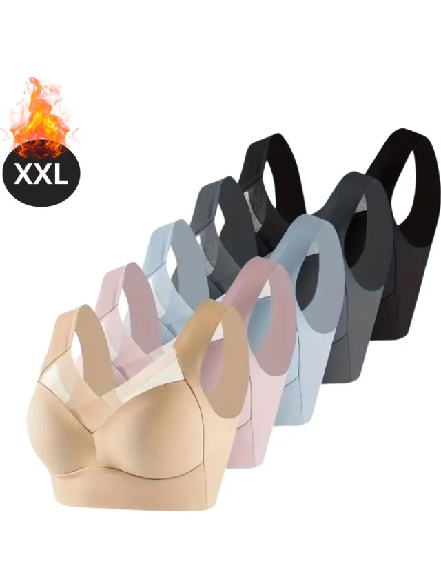 Bovista BH Set Zonder Beugel - Zonder Bandjes - Push-up Bh's - Comfort Beha - Comfortabel - Sterk - Dames - 5 Pack - Gemengd