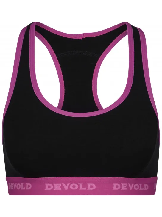 Devold Double Bra sportbeha zwart