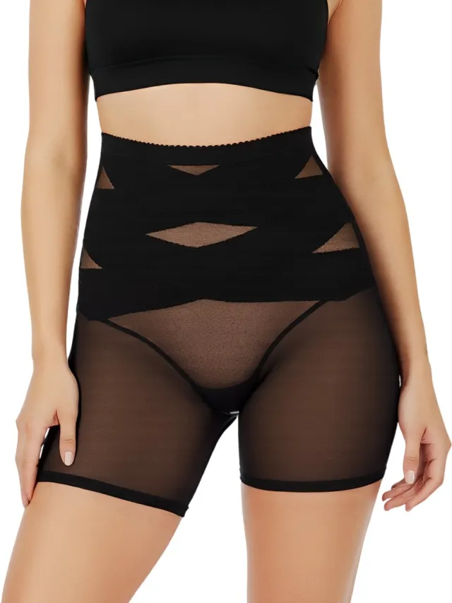 Shapetape Body shaper Short - Zwart - Shaping Broek - corrigerend broekje - Shapewear dames - Corrigerend Ondergoed - Afslankbroek - High waist shaper - Shapewear buik - waist trainer - Bodyshaper dames Zwart - Short