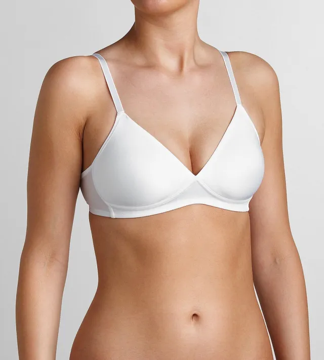 Triumph Soft Sensation P X Dames Beugelloze beha - Wit