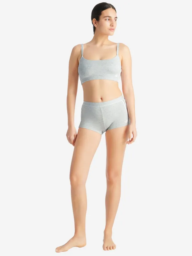 Adidas Originals Bralette Originals Adicolor Comfort Flex Cotton Grijs