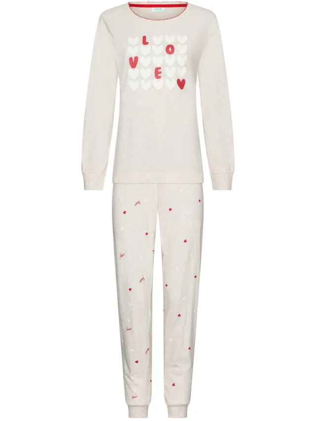 Rebelle MyRebelle - Endless Love - Pyjama - Bio-Katoen beige