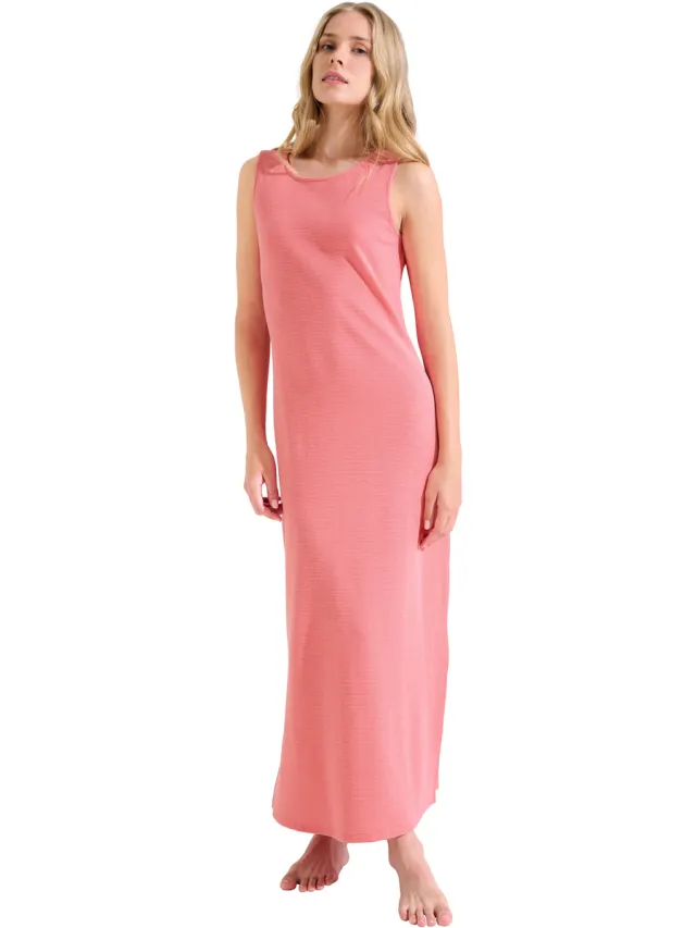 Lisca FREELY lang mouwloos nachthemd roze