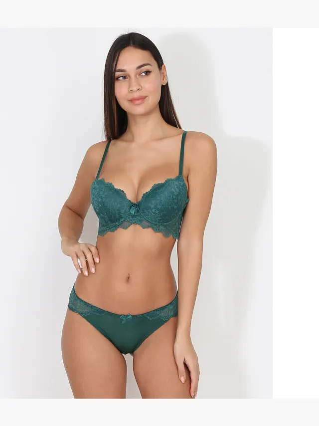 La Modeuse 65201 gewatteerde bh groen