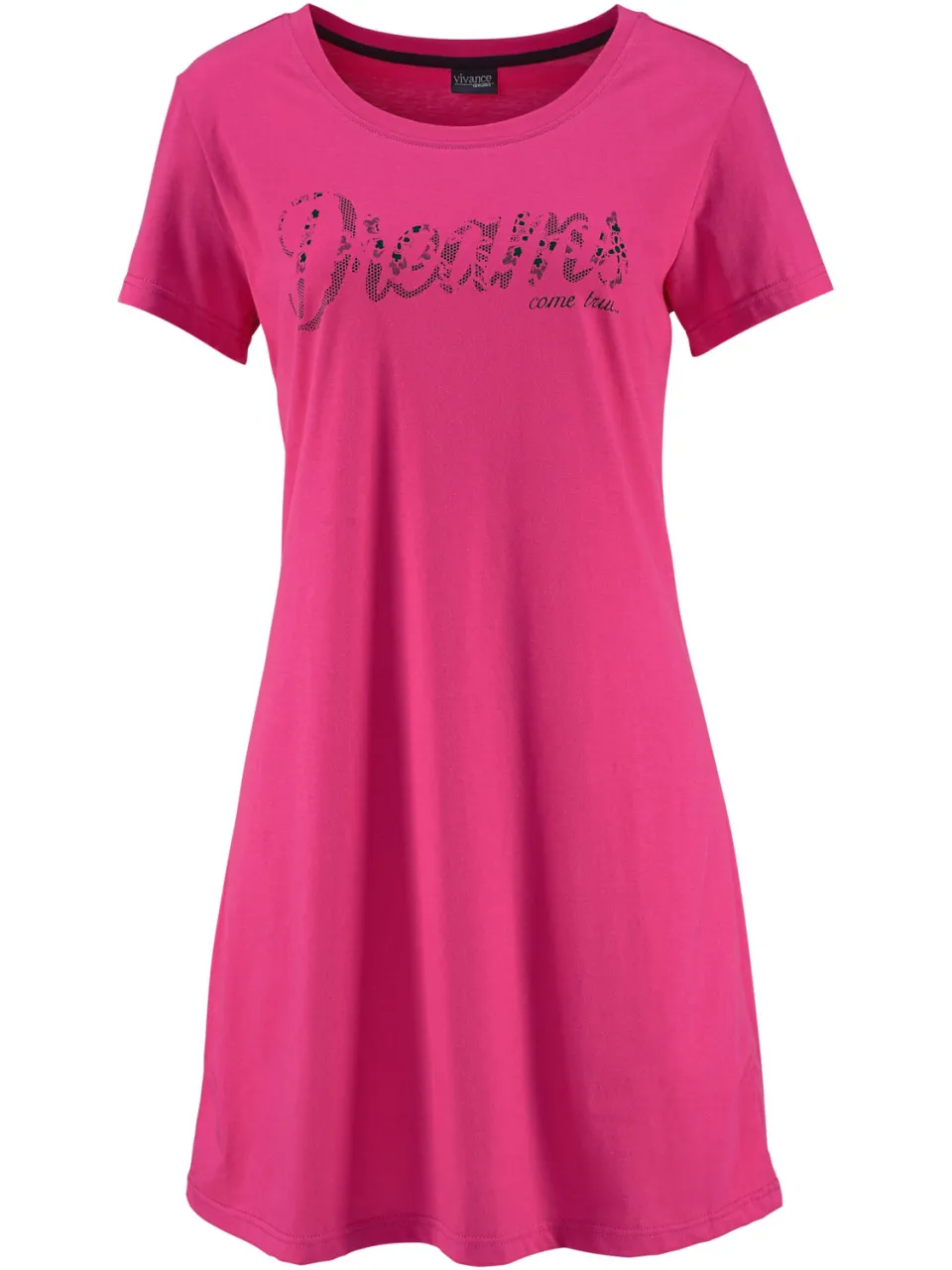 nachthemd zwart roze, foto 2
