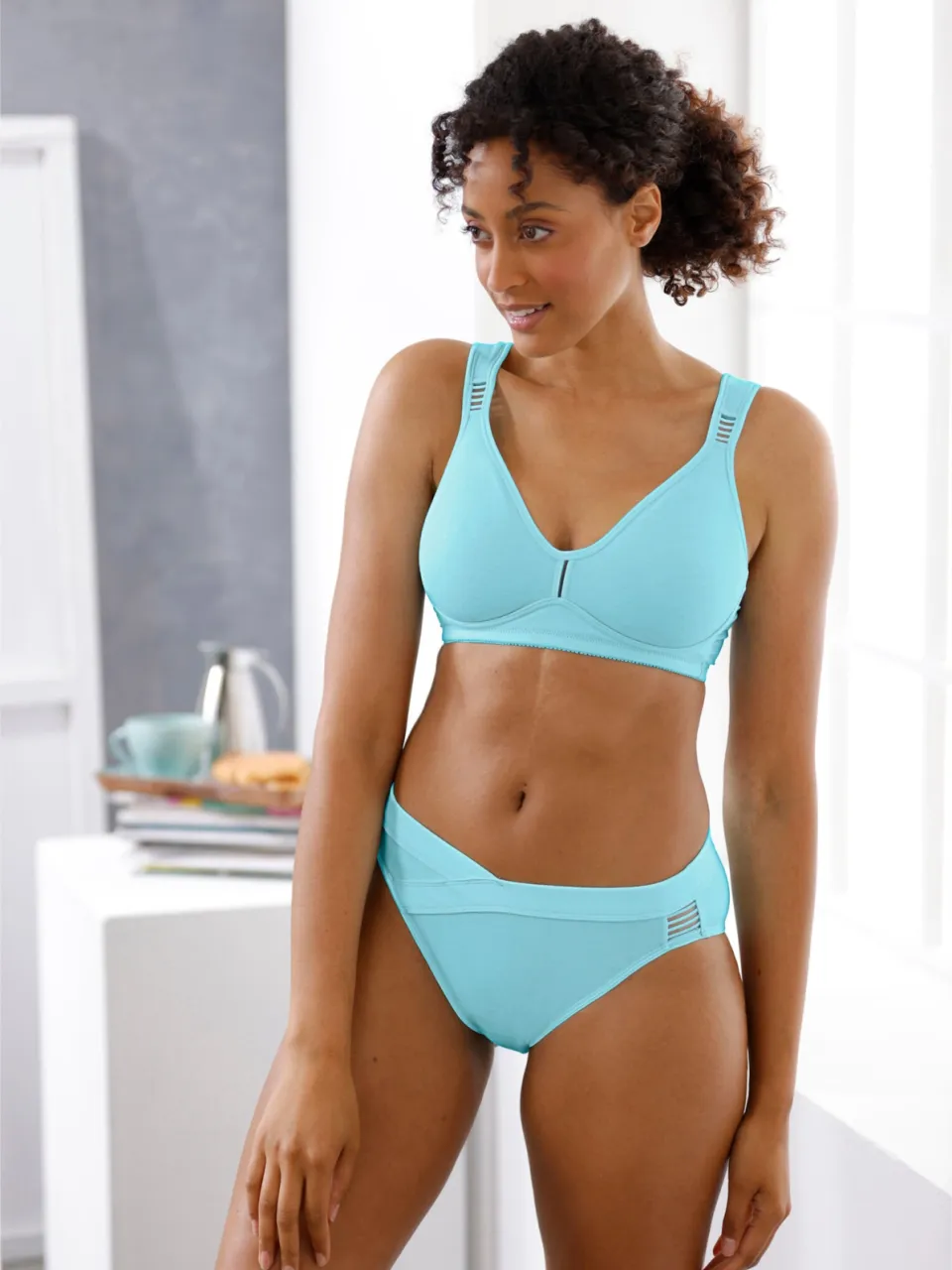 Comfortbeha zonder beugel aquamarine