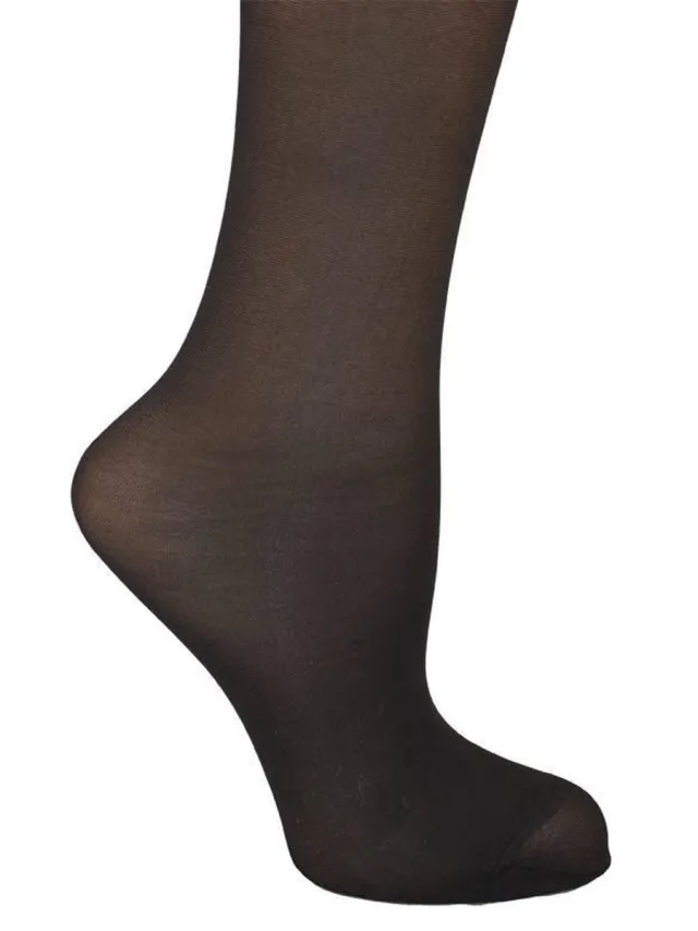 Marianne Steungevende 40 denier lycra kniekous – Black – 39-42