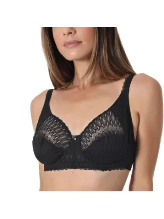 Sassa Feminine Micro Underwired Bra Zwart,Wit
