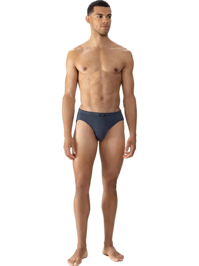 Mey slip blauw geruit