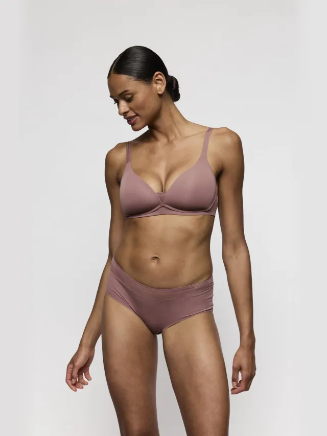 Marie Jo Louie Bh zonder Beugel 0122094 Satin Taupe - maat EU 65C / FR Bruin