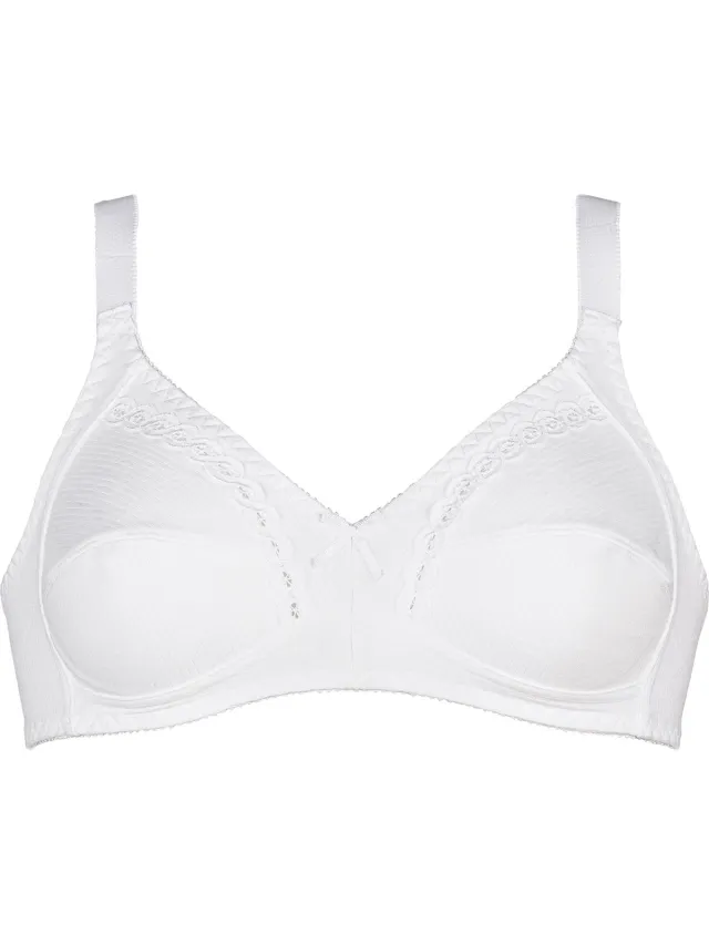 Naturana 100% katoenen soft BH zonder beugels maat 90B wit