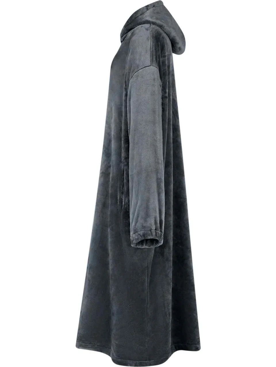 vidaXL Deken hoodie Marineblauw S Flanel, foto 3