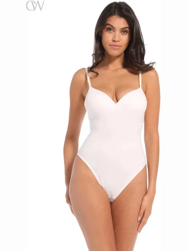 MAGIC Bodyfashion Body Soft Thong Body Corrigerend ondergoed - Crispy White Wit