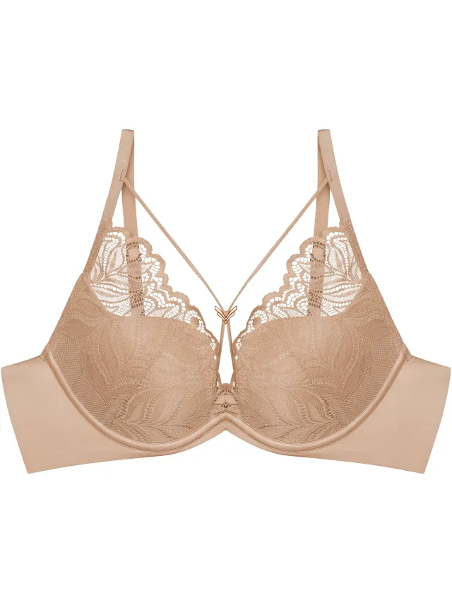 ESOTIQ Korin - Push-upbeha - Beige - Met kant en beugel