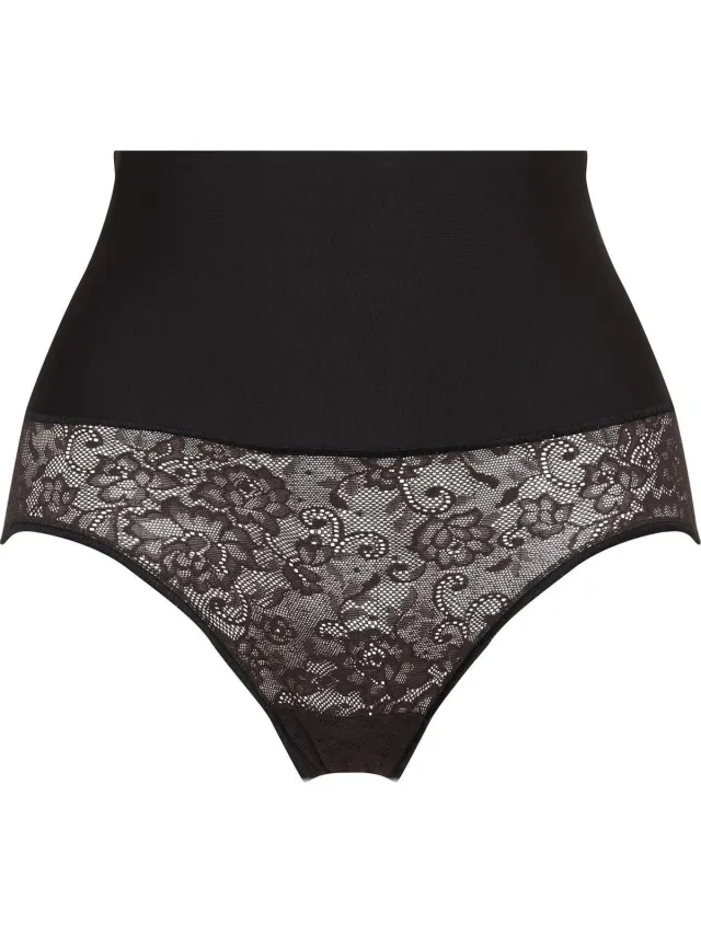 Maidenform Tame Your Tummy Brief Lace Vrouwen Corrigerend ondergoed - Black Lace