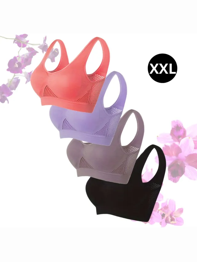 Livano BH Zonder Beugel - Zonder Bandjes - Push-up Bh's - Comfort Bh - Gemengd - Sport Gemende Kleur