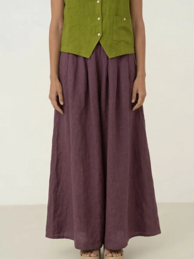 Näz dames vegan Rok Freya Aubergine, foto 2