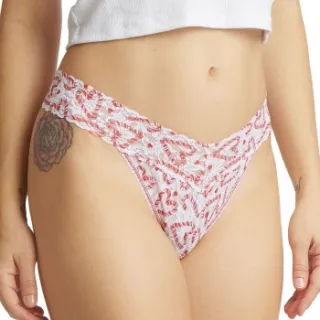 Hanky Panky Printed Original Rise Thong string wit Roze,Versch.kleure/Patroon,Blauw,Wit,Groen,Lila,Zwart