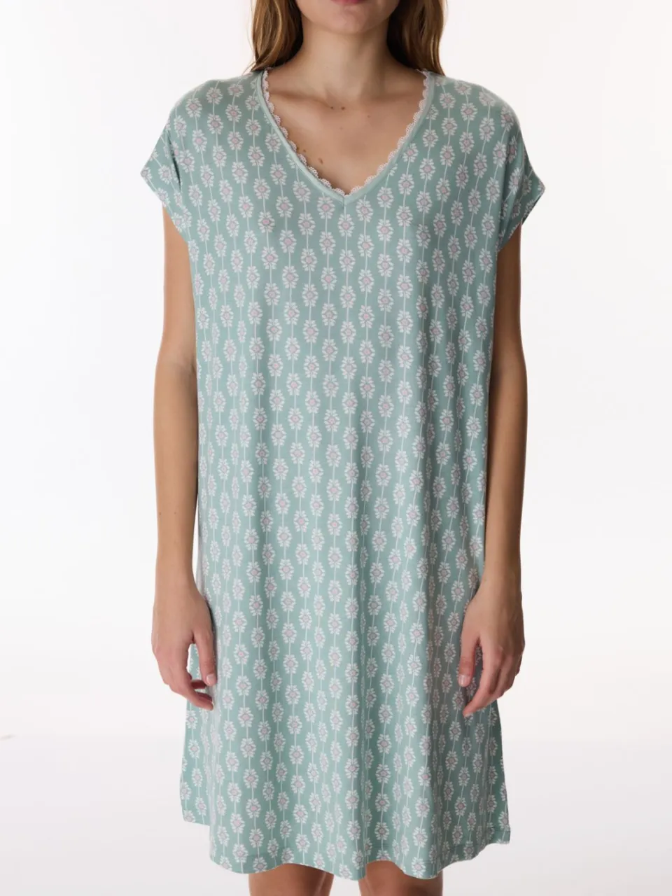 Penti Alia Floral Lace Nachthemd met korte mouwen veelkleurig, foto 2
