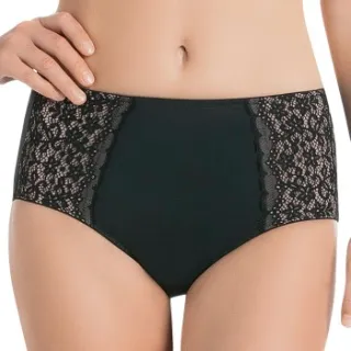 Anita Havanna highwaist brief zwart Beige,Zwart,Wit