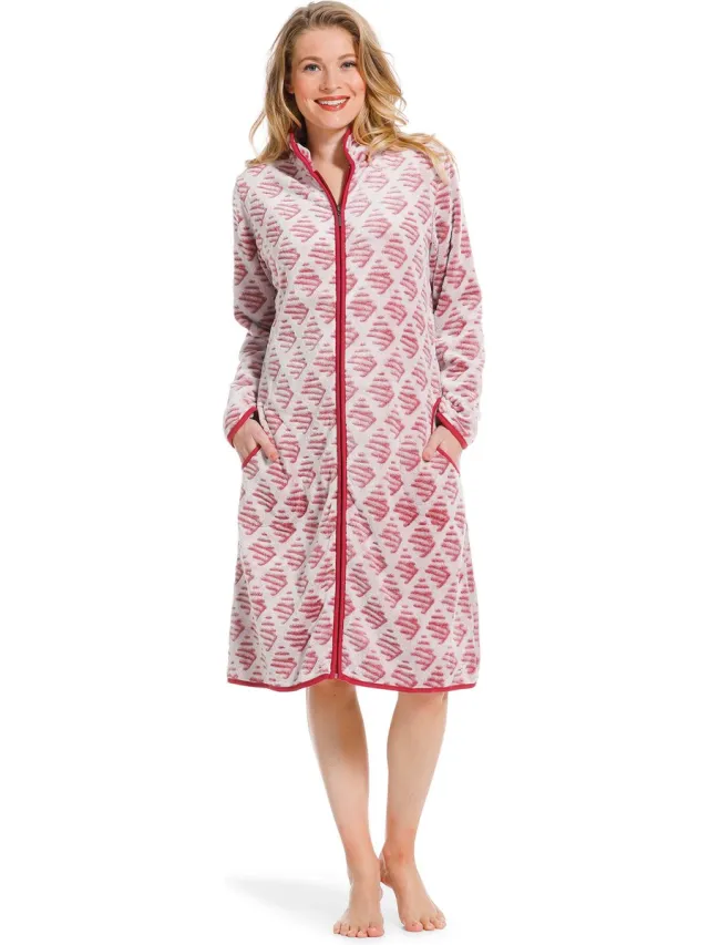 Pastunette dames badjas Pastunette 70222-106-8 - Rood