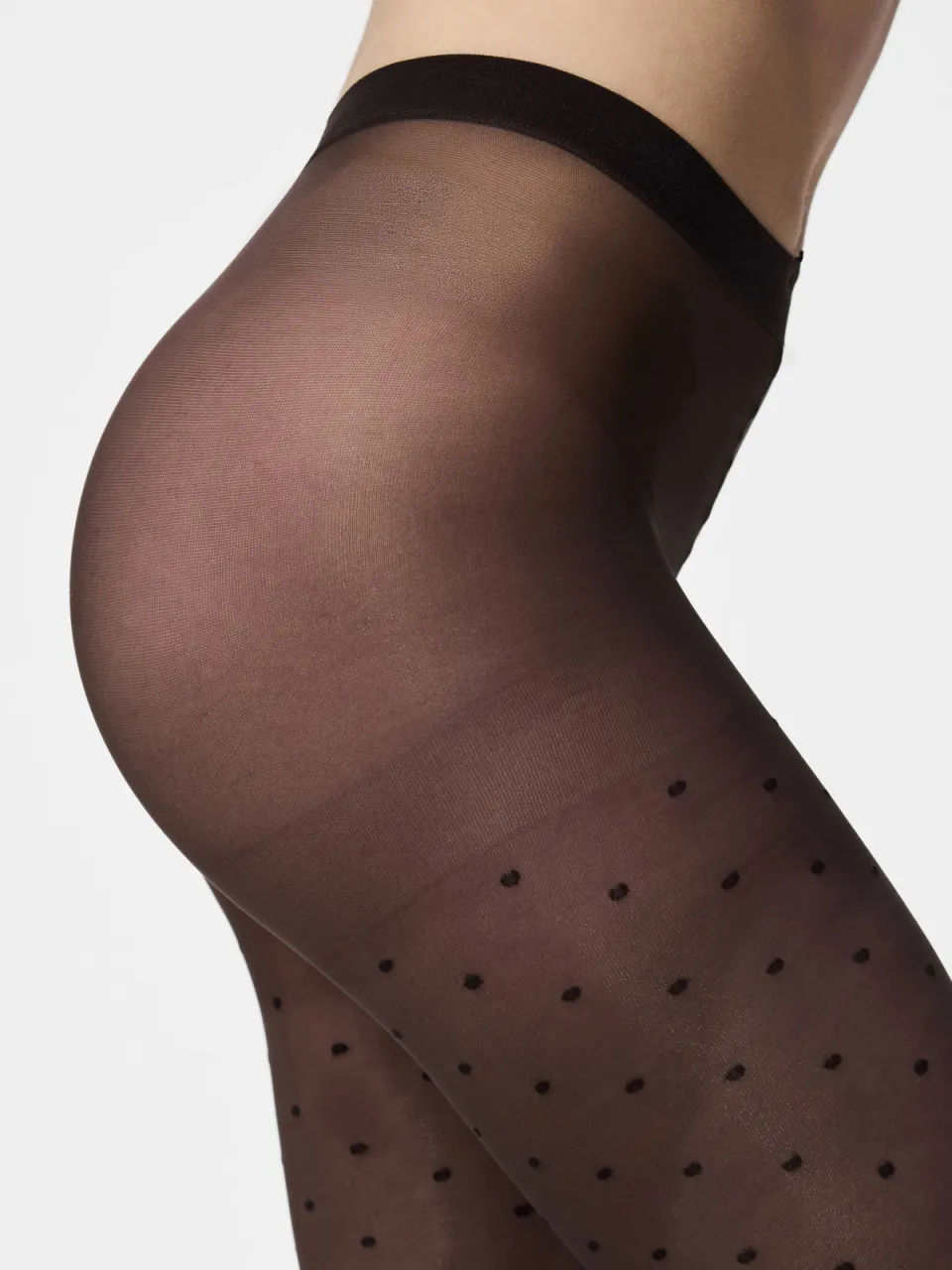 Pieces PCNEW Nikoline panty met stippen 20 denier zwart, foto 2
