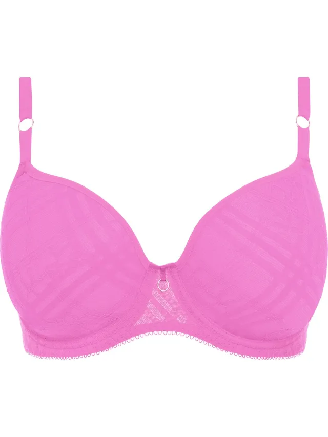 Freya Freya Fatale UW Moulded Plunge T-Shirt Bra Dames Beha roze
