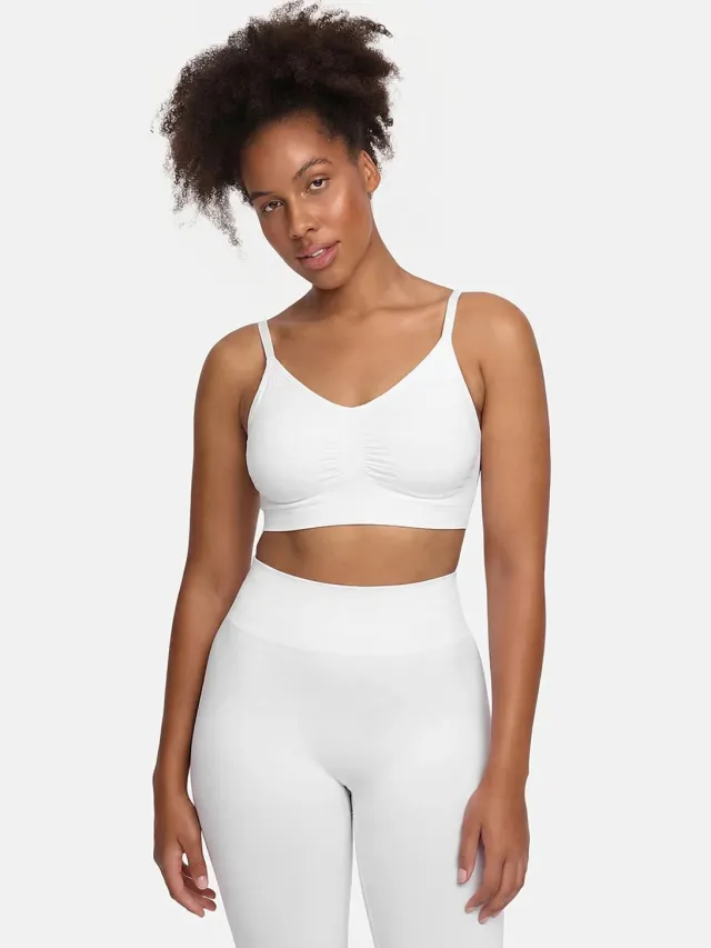 cfab Comfort Bralette - Wit - 3XL - BH Zonder Beugel Voorgevormd - Ondergoed - Naadlos