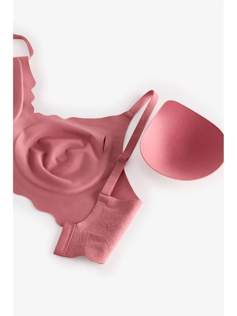 Penti Kanten bh met tattoo-effect en voorgevormde cups fuchsia, foto 2