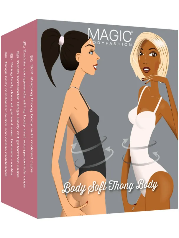 MAGIC Bodyfashion medium corrigerende stringbody Soft Thong Body lichtbeige, foto 3