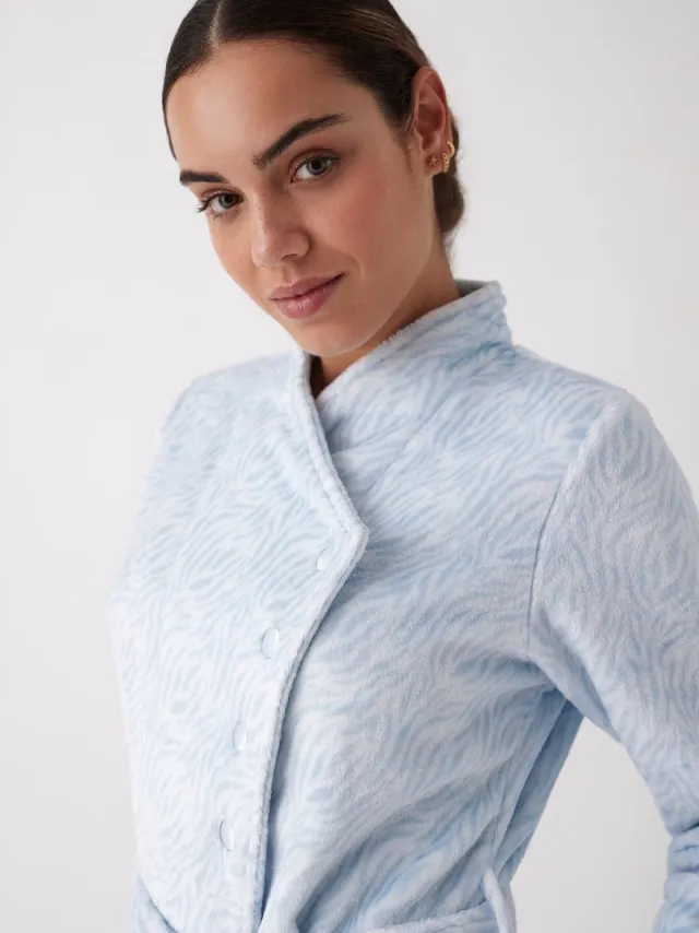 Promise Badjas Zebra Blauw - Blauw