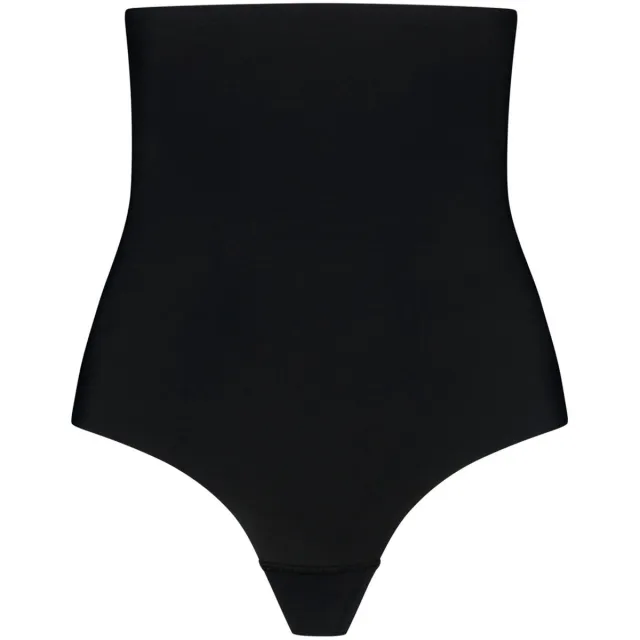 Bye Bra Sculpting Bye ultra hoge taille string zwart