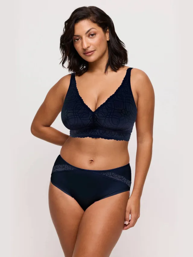 PrimaDonna Salerno niet-voorgevormde bh zonder beugel blauw