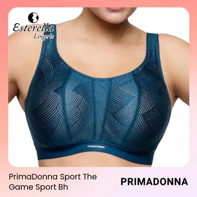 PrimaDonna Sport The Game Sport Beugel Bh 6000510 Deep Blue - maat EU 70D / FR Blauw