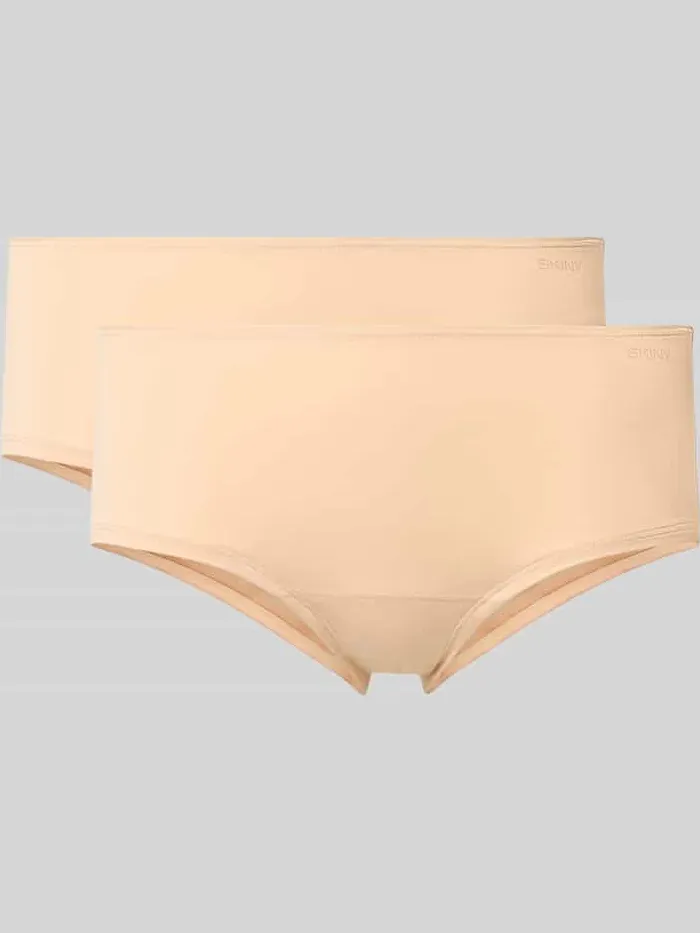 SKINY Slip met logo en elastische band Beige