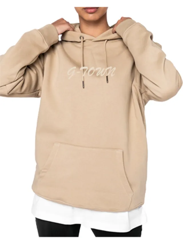 G-TOWN Wet Sand Whisper Hoodie Licht Bruin