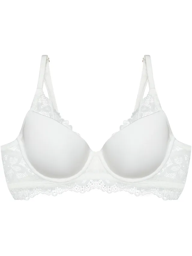 ESOTIQ Notty - Push-upbeha - Crèmekleurig - 70B - Met beugel en kant