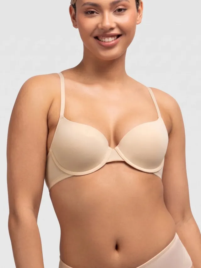 Dorina BH Beugel - T-shirt BH licht gevuld - 75A - Beige.