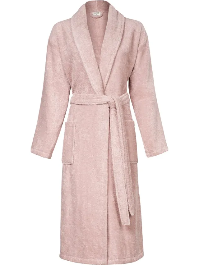 PandaHome L&G - Unisex Badjas - 100% Turkse Katoen Badjas - XS - Rose - Katoen badstof - Ochtendjas -Sjaalkraag - Badjas dames