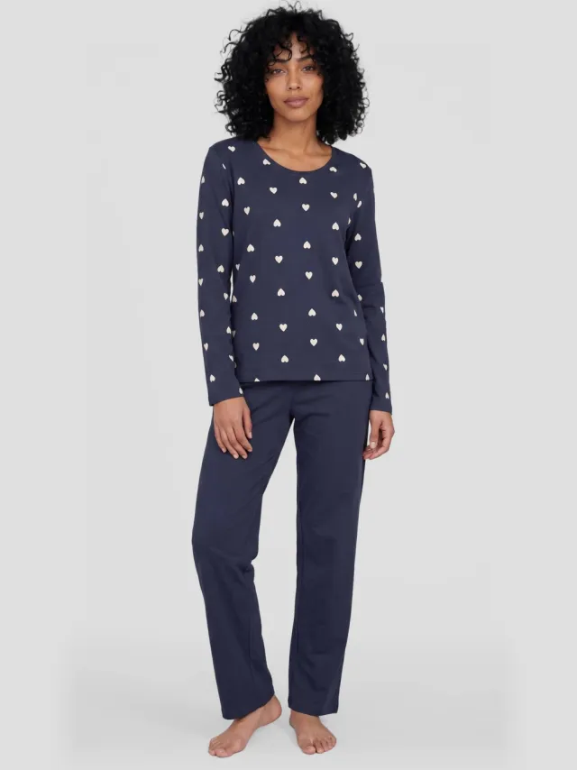 Dreamcovers pyjamaset donkerblauw