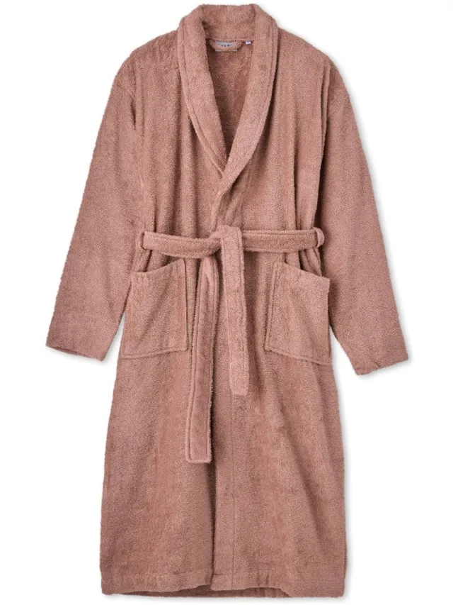 kayori Fanshi Badjas - Unisex - Biologisch Katoen - Oudroze - XL - Lang