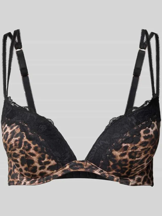 Dorina Push-up-bh met kant Zwart