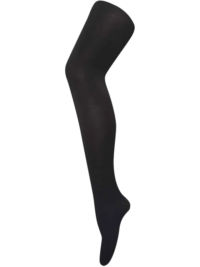 Sock Snob Dames 80 denier ondoorzichtige effen gekleurde panty's - Zwart