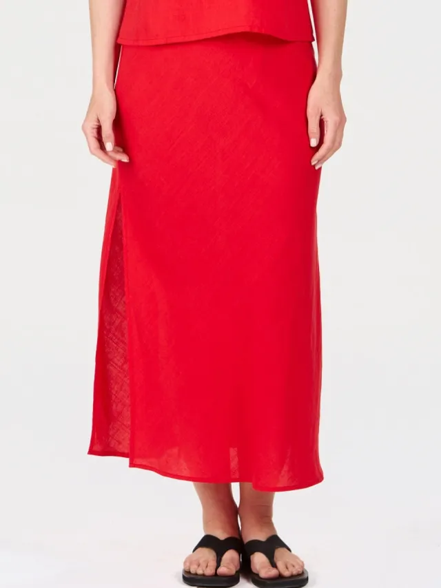 KOMODO dames vegan Rok Ray Koraal Rood