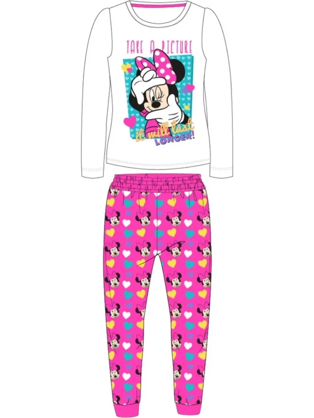 Disney Minnie Mouse Pyjama Katoen Wit/Roze