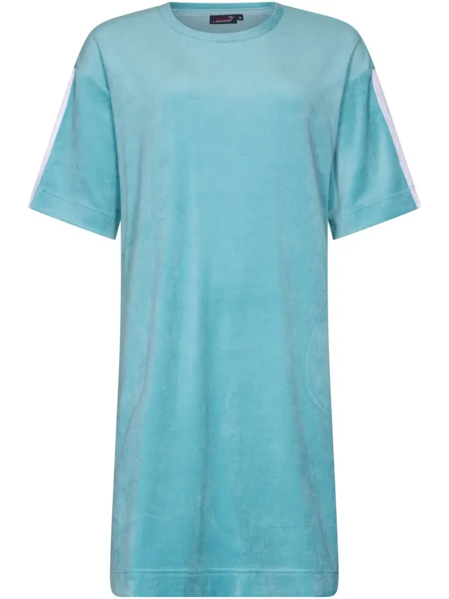 Rebelle Dames Nachthemd Rebelle - Tropical Turquoise - Velours